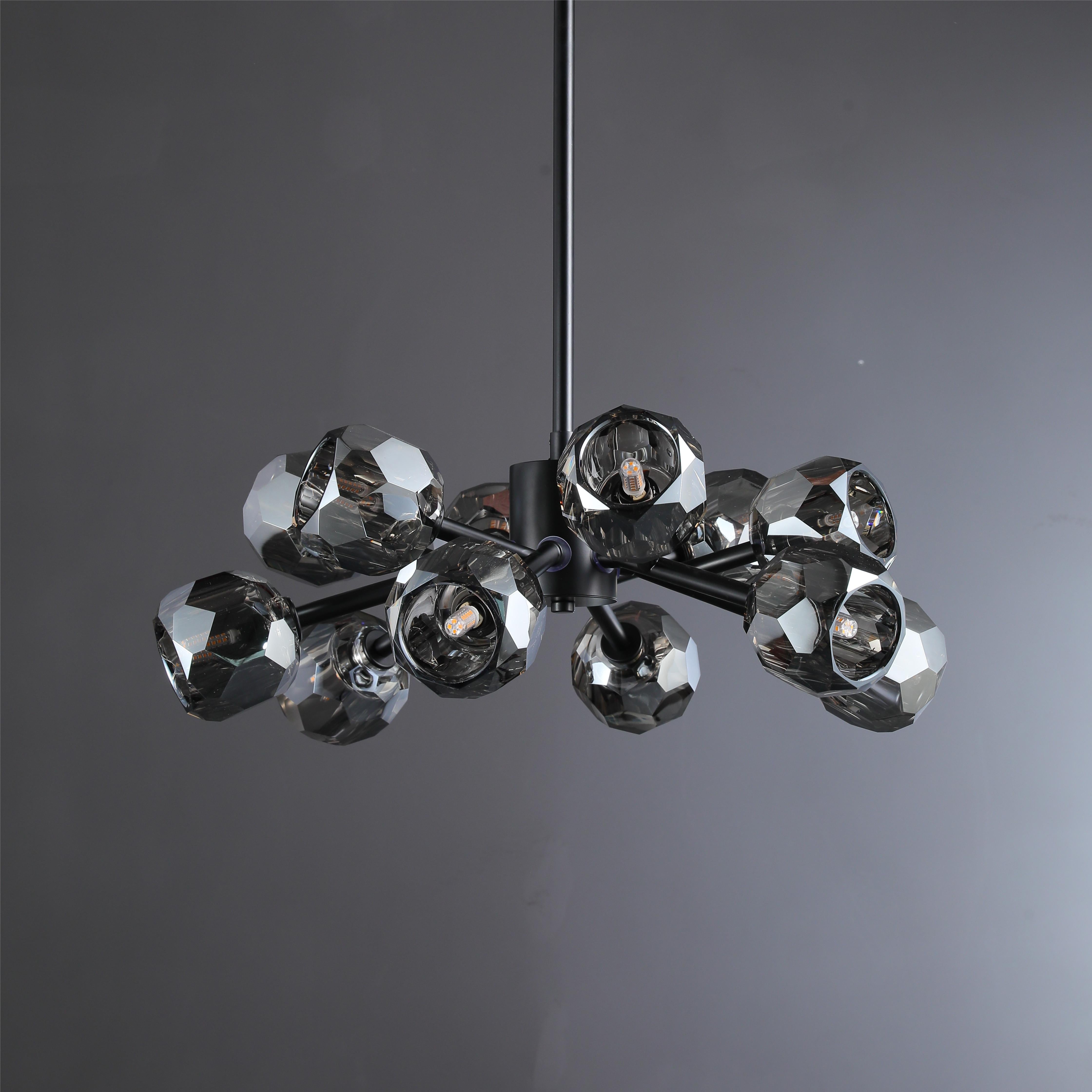 Dawn- Modern Design Niche Unique Hexagonal Crystal Ball  Oval Chandelier 48"/ 60"/ 72"