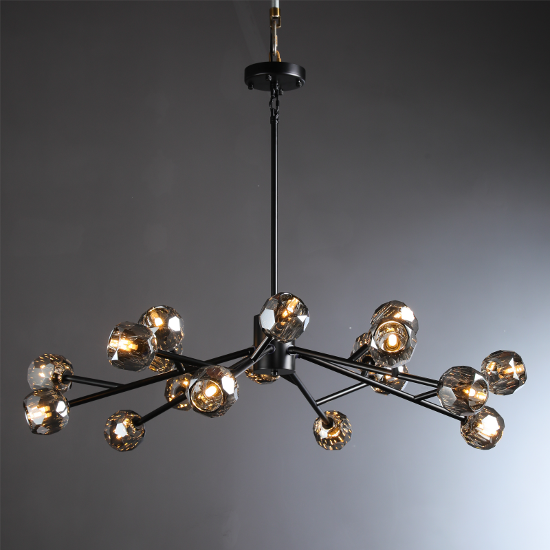Dawn- Modern Design Niche Unique Hexagonal Crystal Ball  Oval Chandelier 48"/ 60"/ 72"