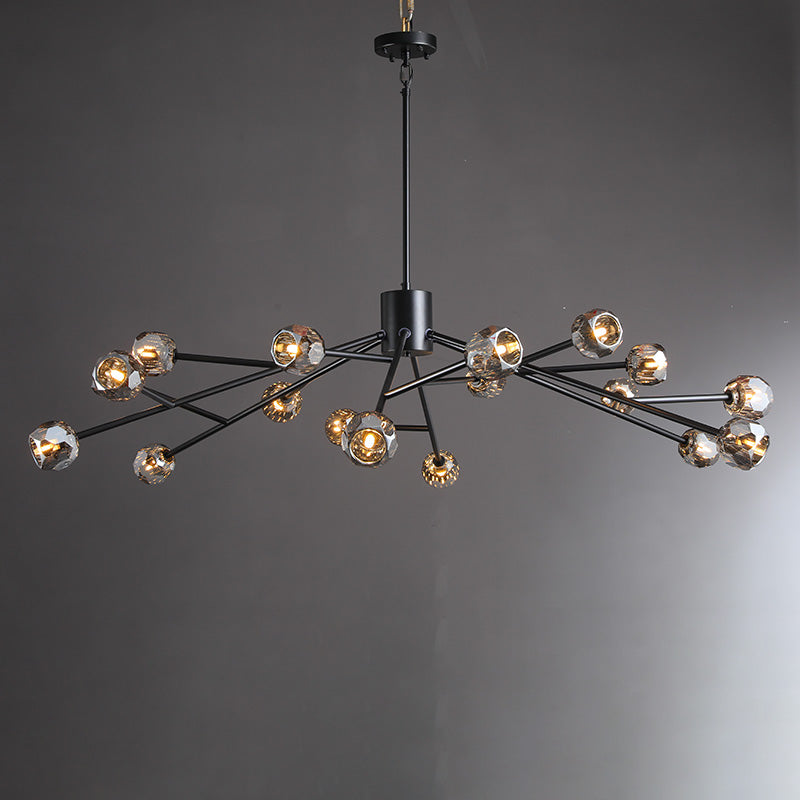 Dawn- Modern Design Niche Unique Hexagonal Crystal Ball  Oval Chandelier 48"/ 60"/ 72"
