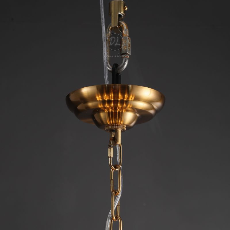 Golden Banana Tiered Round Chandelier 47"