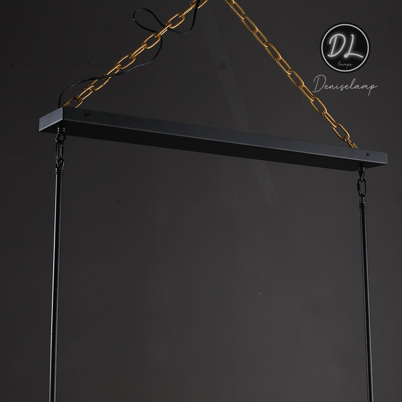 Elegance Modern Gorgeous Flow Stripe Linear Chandelier 67"