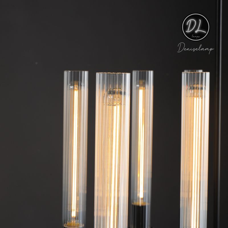 Elegance Modern Gorgeous Flow Stripe Linear Chandelier 67"