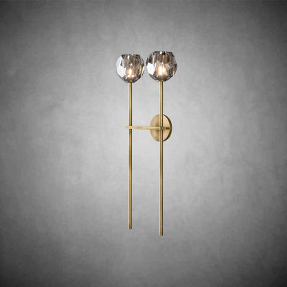Bolura De Cristal Glass Grand Double Sconce