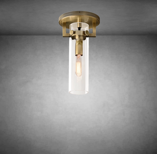 Funda Glass Cylinder Flushmount
