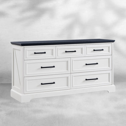 52" Wide Farmhouse 7-Drawer Dresser