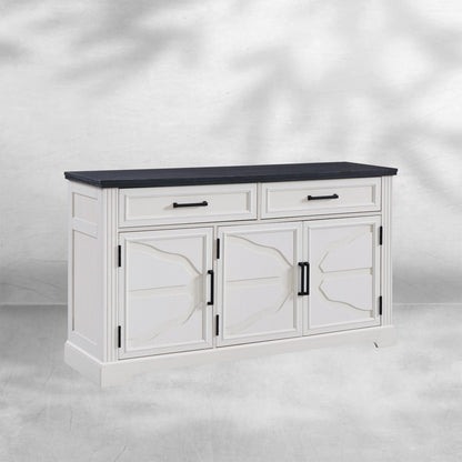 Modern 55-Inch Buffet, Coffee, and Wine Bar Cabinet