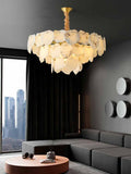 Noah Alabaster Snowflake multi-layer Chandelier