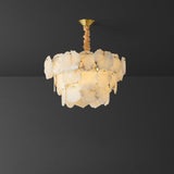Noah Alabaster Snowflake multi-layer Chandelier
