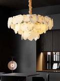 Noah Alabaster Snowflake multi-layer Chandelier