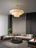 Noah Alabaster Snowflake multi-layer Chandelier