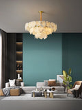 Noah Alabaster Snowflake multi-layer Chandelier
