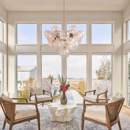 Denise Cridty Mandoza Round Chandelier 19/37 Light