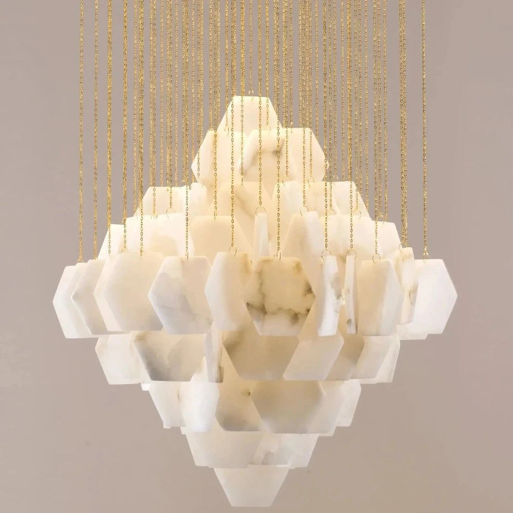 Noah Natural Alabaster Modern Chandelier