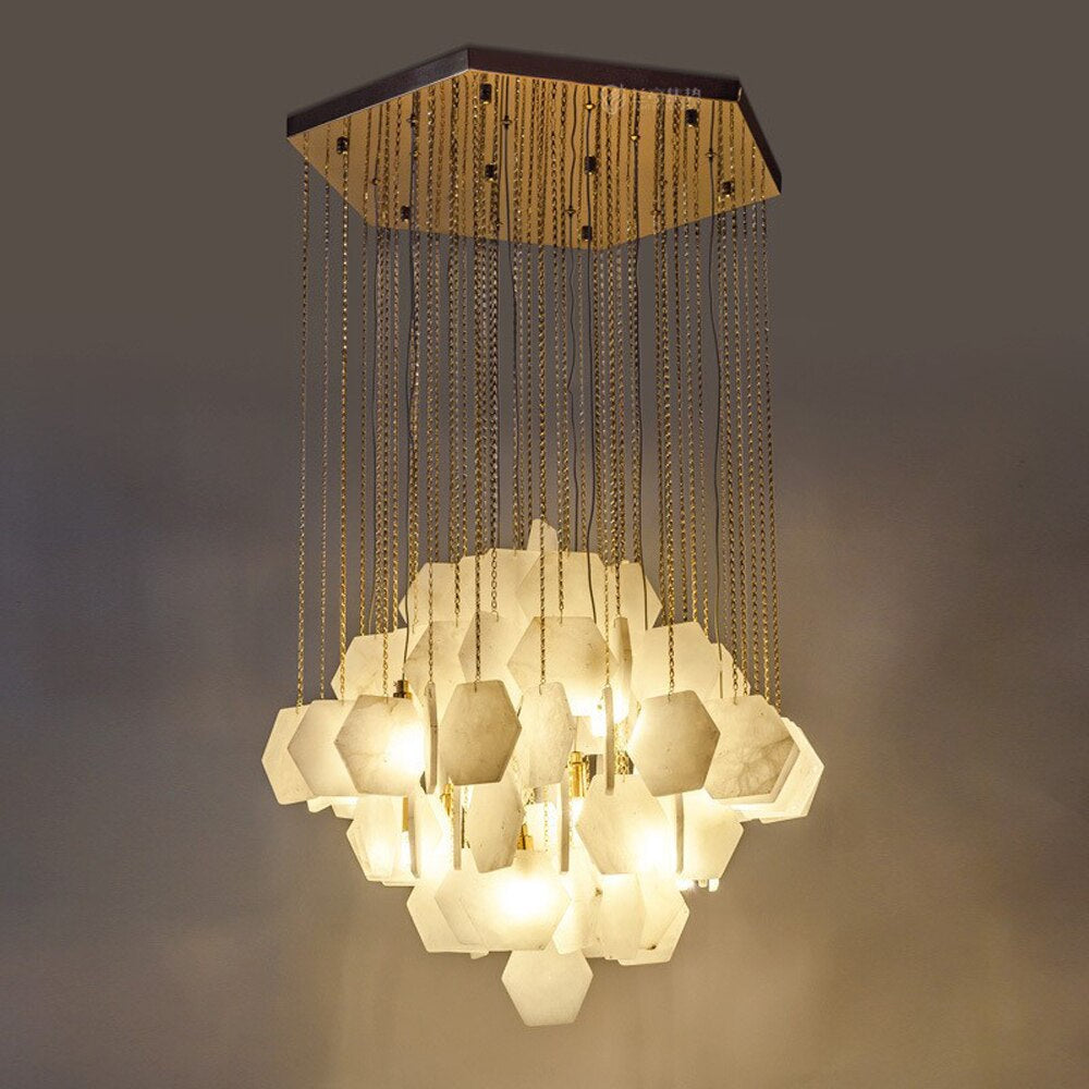 Noah Natural Alabaster Modern Chandelier