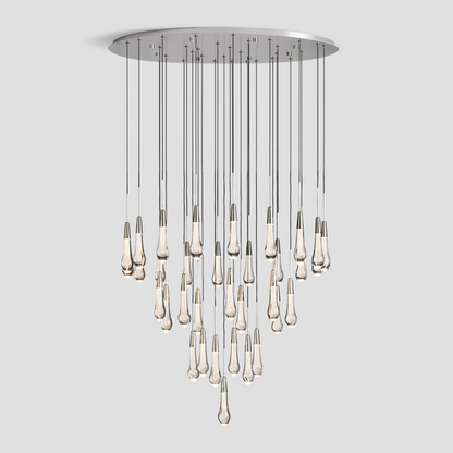 Soltaire Round Chandelier 17'' 24'' 36'' 40'' 58''D