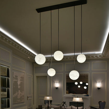 Nami Alabaster Sphere Multi-Light Chandelier