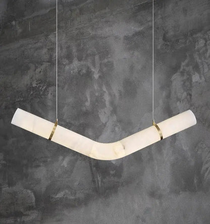 Alabaster Kitchen Round Tube Pendant Lighting    Pendant [product_tags] Fabtiko