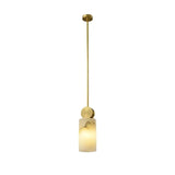 Alabaster Mini Pendant lights For Bedroom 3.94"D*9.45"H Cylindrical   Pendant [product_tags] Fabtiko