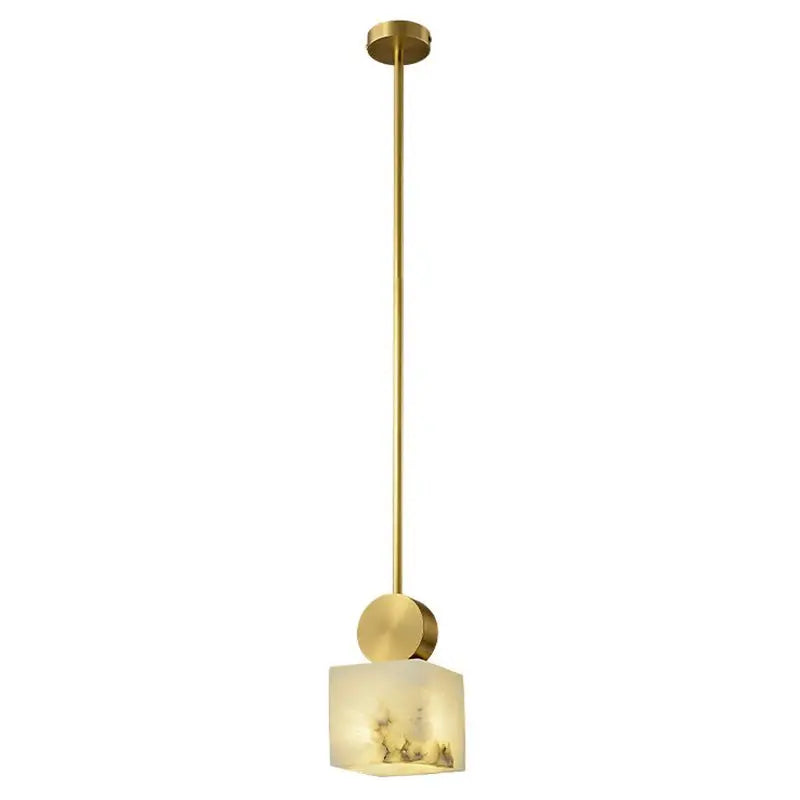 Alabaster Mini Pendant lights For Bedroom 4.72"D*9.45"H Square   Pendant [product_tags] Fabtiko