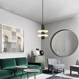 Alabaster Modern Pendant For Dining Room 2 Layer A Black  Pendant [product_tags] Fabtiko