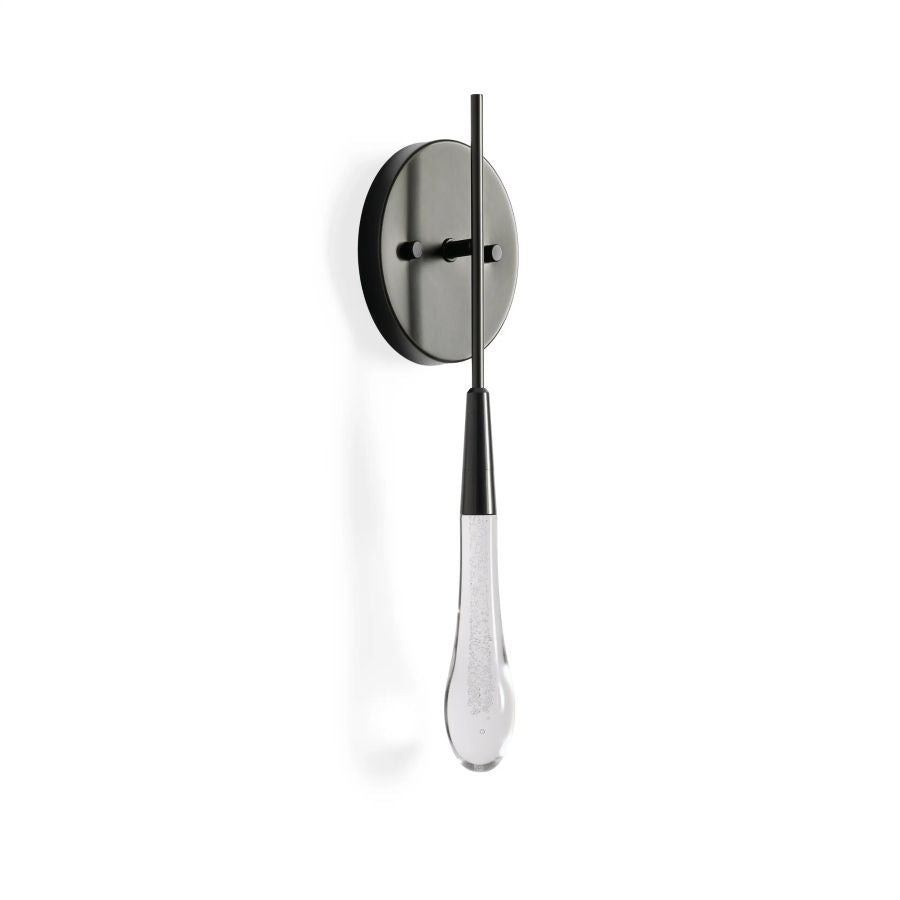 Denise Raindrop Glass Solitaire Wall Sconces