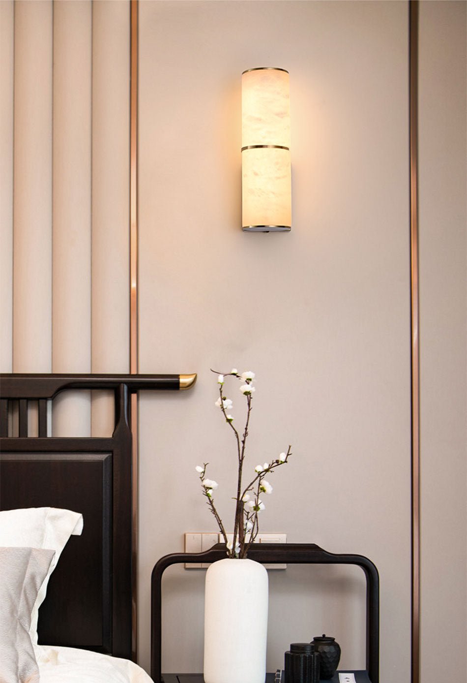 Deniselamp® Creative Marble Wall Lamp in Postmodern Style for Dining Room, Bedroom image | luxury lighting | marble wall lamps