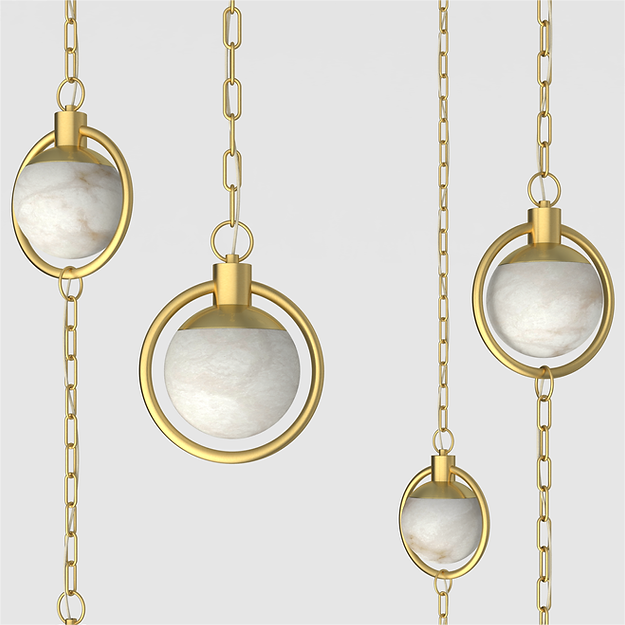Trenat Alabaster Chandelier 4