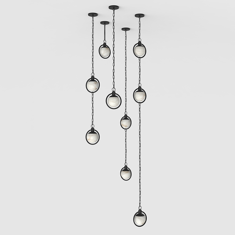 Trenat Alabaster Chandelier 5-chains