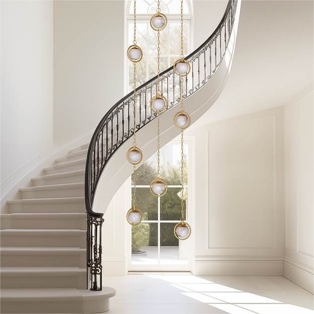 Trenat Alabaster Chandelier 5-chains