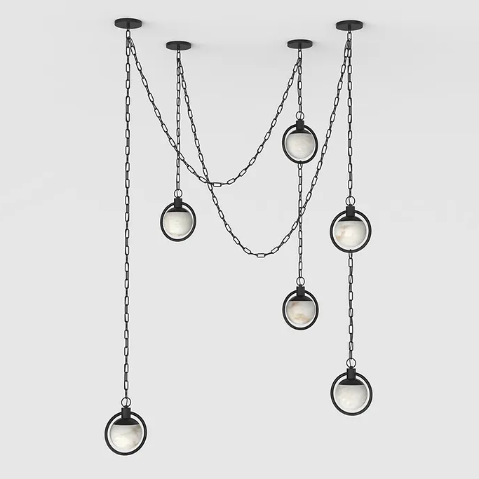 Trenat Alabaster Chandelier 4
