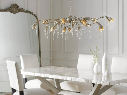 Gothic Viticcio Rectangular Chandelier  61" 71'' - Silver