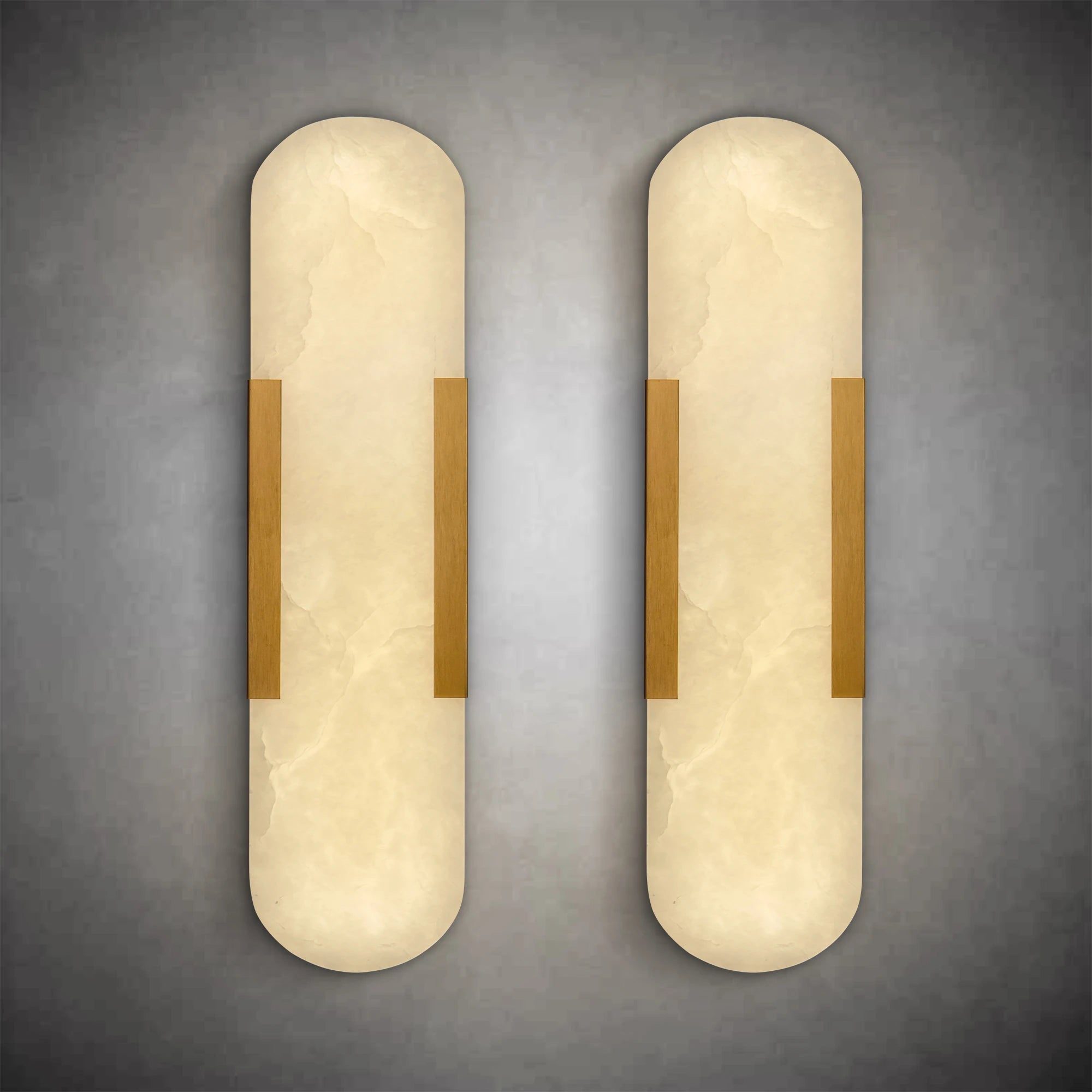 Culoud Elongated Alabaster Wall Sconce
