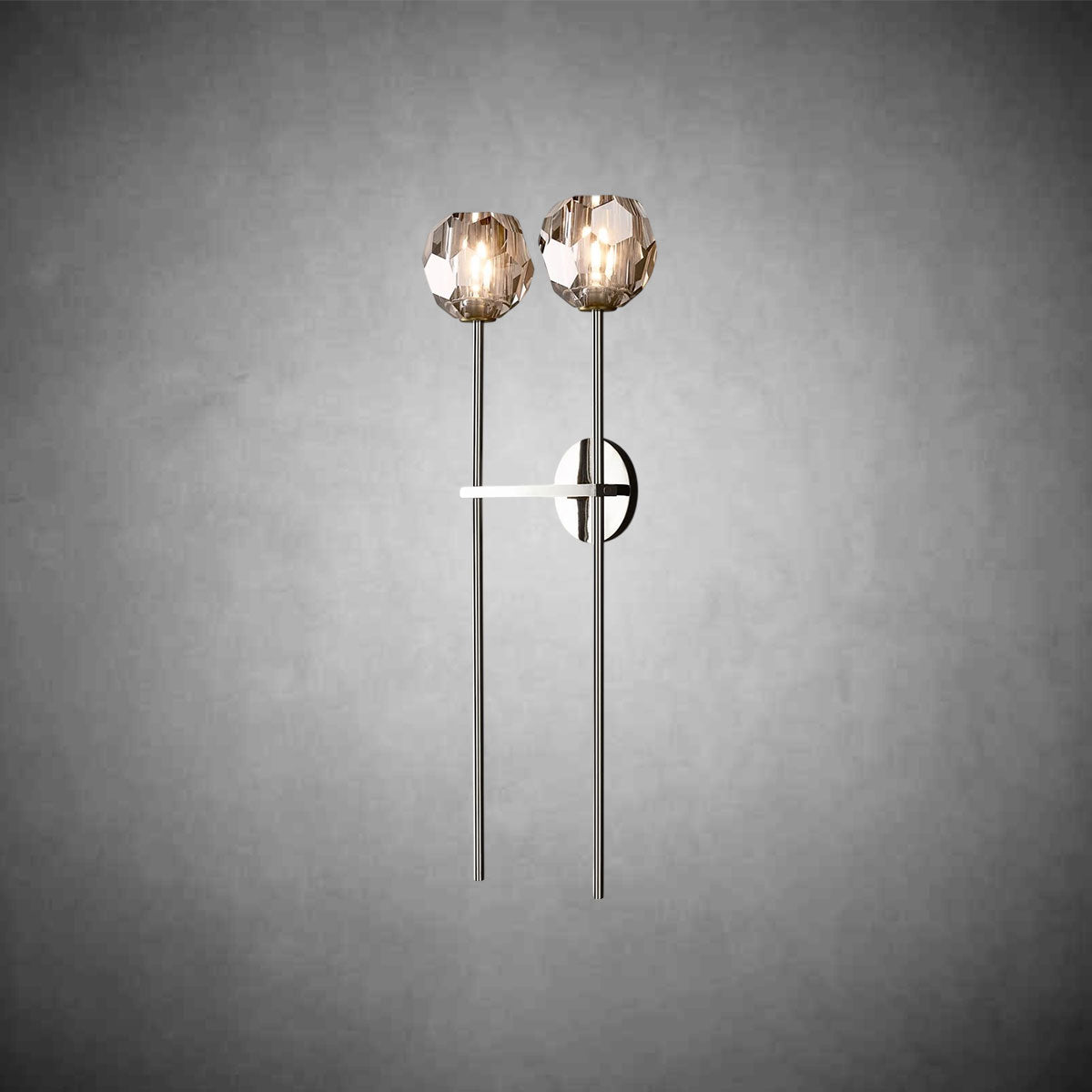 Bolura De Cristal Glass Grand Double Sconce