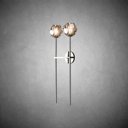 Bolura De Cristal Glass Grand Double Sconce