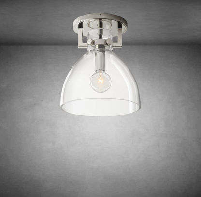 Funda Glass Cloche Flushmount