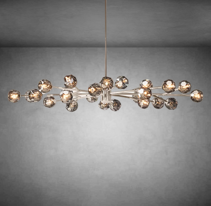 Bolura De Cristal Glass Oval Chandelier