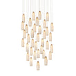 Parysh 36-Light Round Multi-Drop 33'' Chandelier