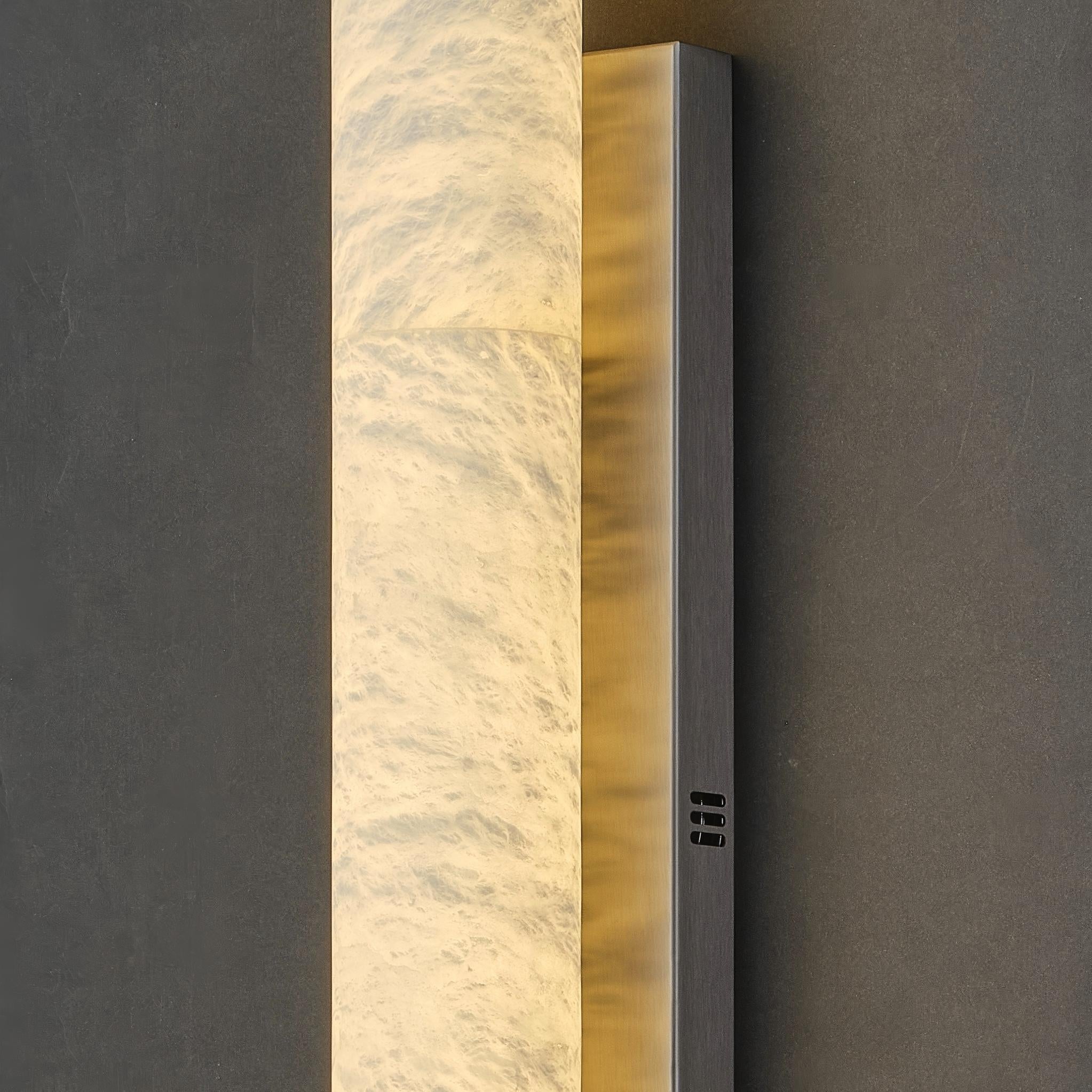 Solid Alabaster Grand Sconce