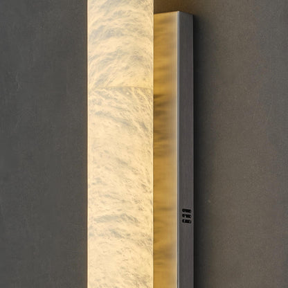 Solid Alabaster Grand Sconce