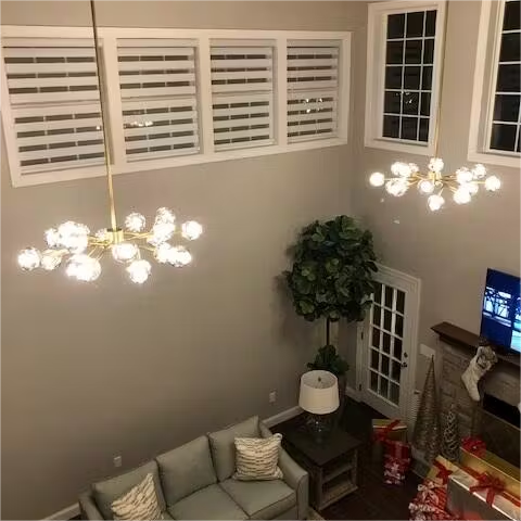 Dawn- Modern Design Niche Unique Hexagonal Crystal Ball  Oval Chandelier 48"/ 60"/ 72"
