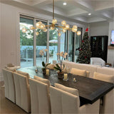 Dawn- Modern Design Niche Unique Hexagonal Crystal Ball  Oval Chandelier 48"/ 60"/ 72"