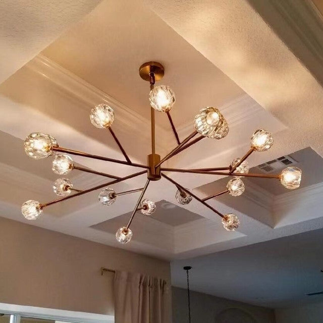 Dawn- Modern Design Niche Unique Hexagonal Crystal Ball  Oval Chandelier 48"/ 60"/ 72"