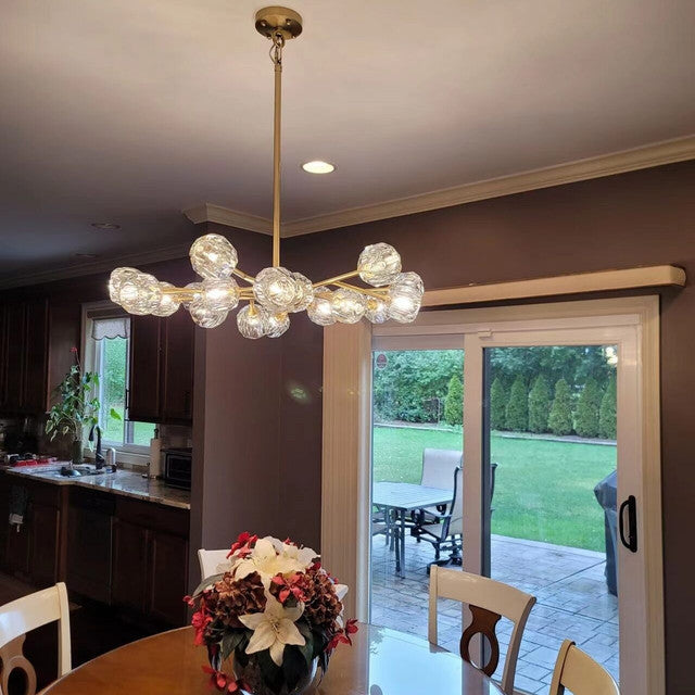Dawn- Modern Design Niche Unique Hexagonal Crystal Ball  Oval Chandelier 48"/ 60"/ 72"