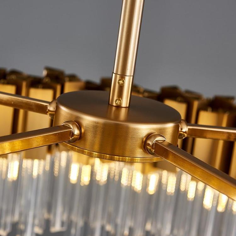 Denise Bobon Kubica Oval Crystal Chandelier