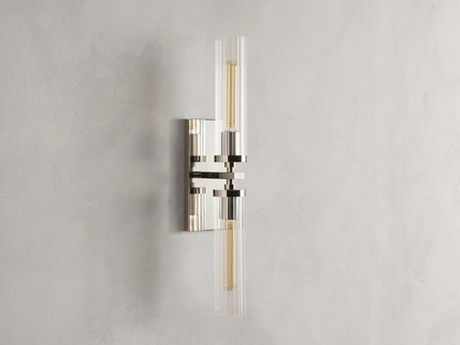 Andreas Modern Linear Glass Wall Sconces 2 Lights