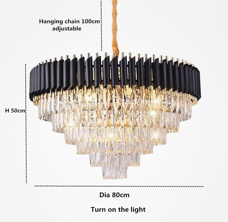 Denise Bobon Conical Crystal Chandelier