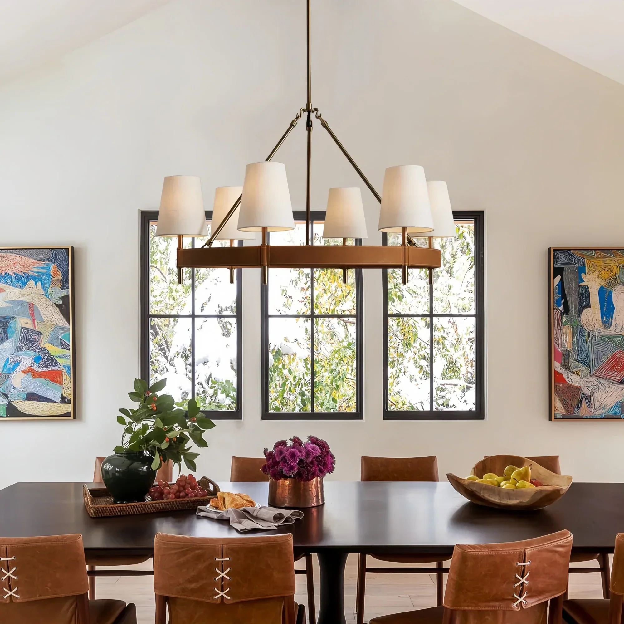 Hasting 6-Light Halo Chandelier