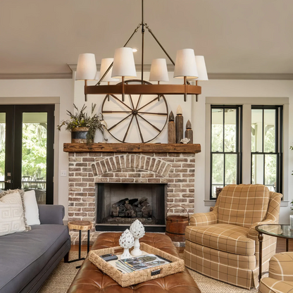 Hasting 6-Light Halo Chandelier