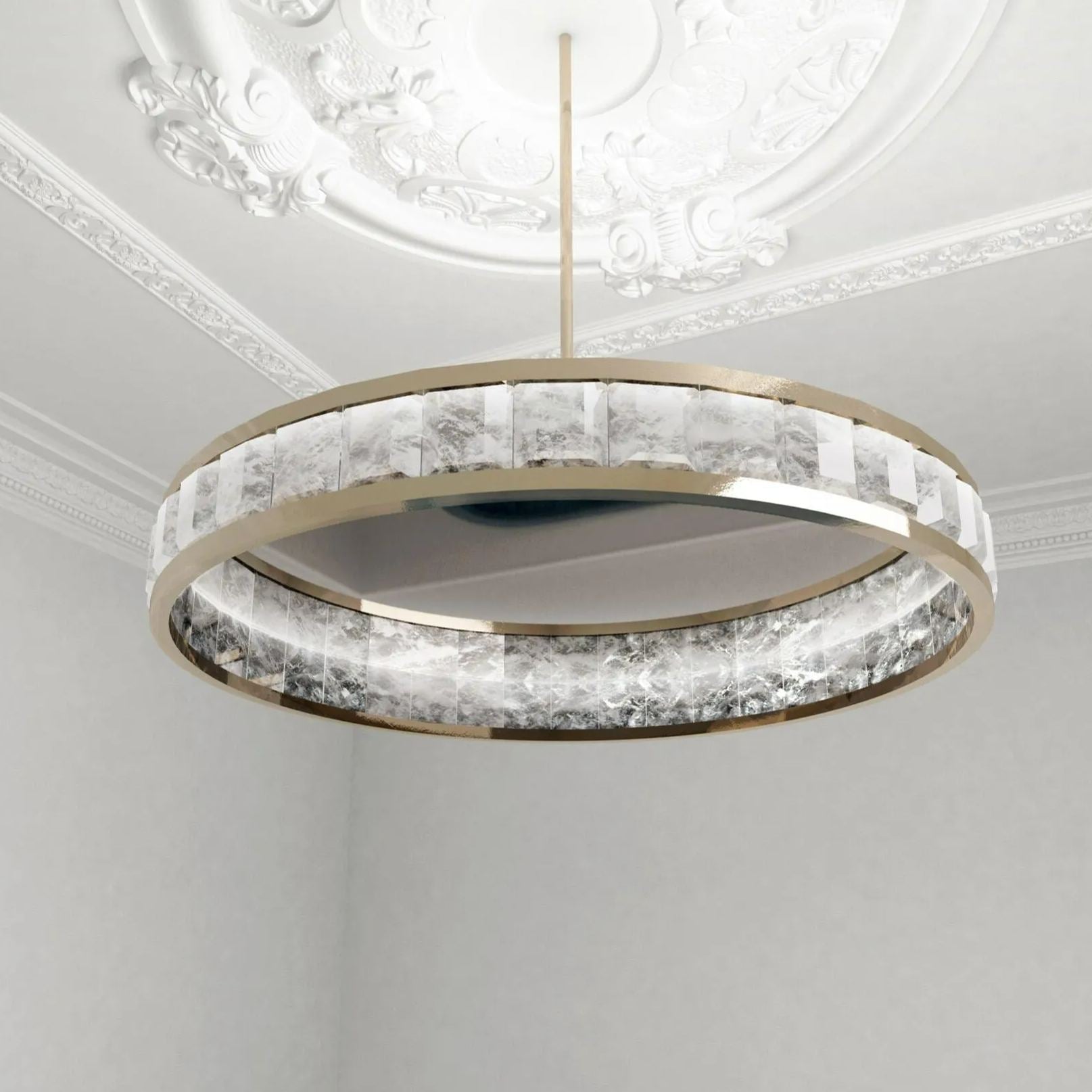 Rock Crystal Concorde Chandelier 40'' 50''