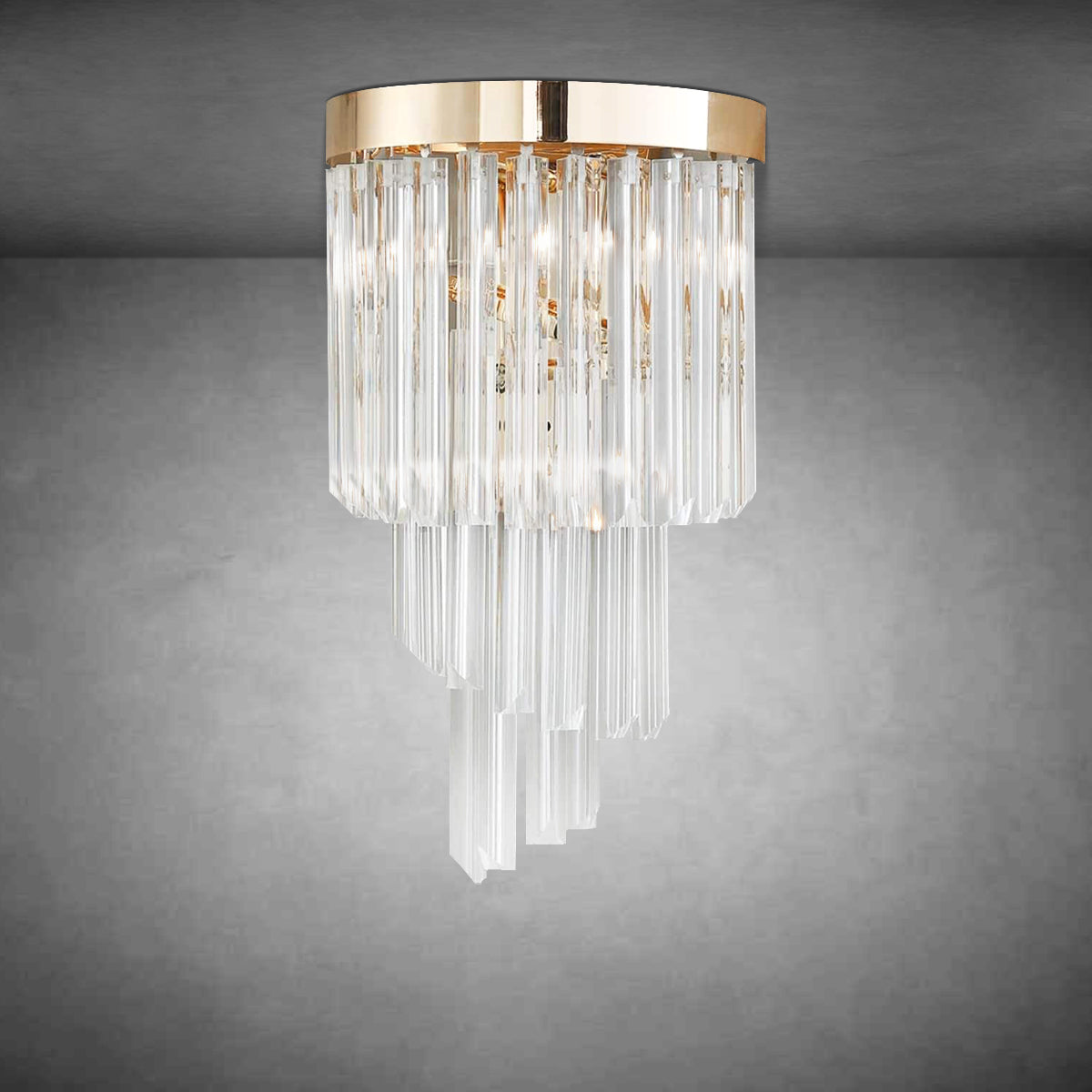 Denise Rhea Palms Crystal Sconce